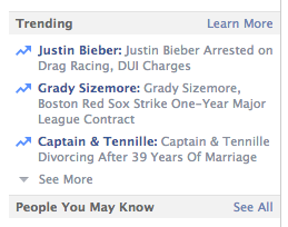 trending newsfeed