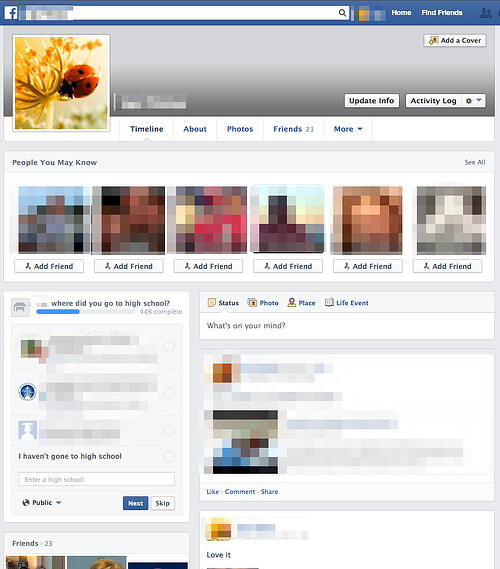 New Facebook Layout